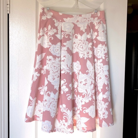 Flower print pleated skirt - Picture 3 of 6